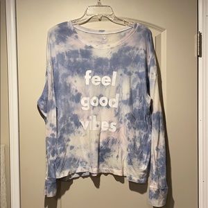 American Eagle Long Sleeve " Feel Good Vibes"